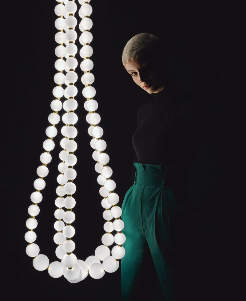 This Interactive Lighting Installation Glows and Dims with Your Breath